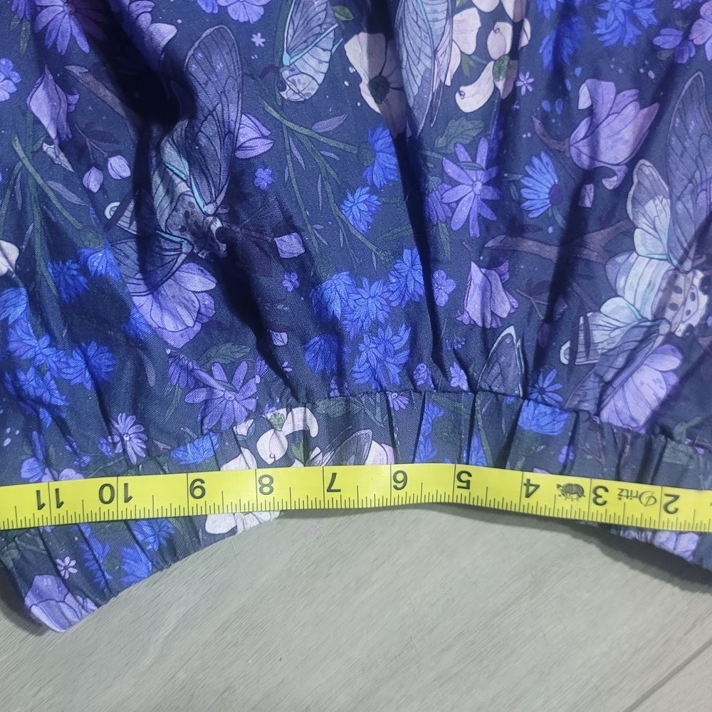 Navy Cicada Symphony Midi Skirt - Picture 4 of 8